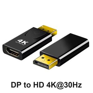 4K DP-HDMI 호환 변환기 디스플레이포트-1080P HDTV 컴퓨터 모니터 오디오 비디오 어댑터