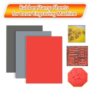 A4/A5 레이저 고무 시트 접착제 내성 오일 마모 레이저 DIY 아트 디자인을위한 정밀 조각 인쇄 실러 스탬프