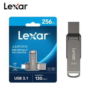 기존 Lexar JumpDrive 듀얼 드라이브 D400 USB 3.1 유형 C/A 메모리 스틱 듀얼 슬롯 USB 플래시 드라이브 32GB 64GB 128GB 256G PC/Mac용
