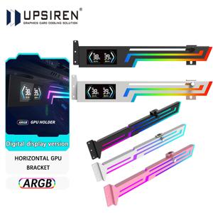 UPSIRNE ARGB 5V 3PIN 그래픽 카드 브래킷 높이 조절 가능 ARGB AURA SYNC 컴퓨터 그래픽 카드 VGA 브래킷