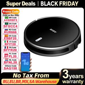 로봇 청소기 ABIR G20S, AI 지도 탐색, 슈퍼 스마트 파티션, 메모리 포함, WiFi 앱 및 음성 제어, 6000Pa 강력한 흡입, 스마트 물걸레질, V자형 메인 브러시, 애완동물 털 보호복, 집 바닥 및 카페트 청소, 소독, Alexa 및 Google 어시스턴트와 함께 작동