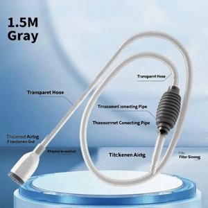 수동 반자동 수족관 사이펀 진공 청소기 어항 물 교환기 수동 물 교환기 반자동 수족관 펌프 청소기