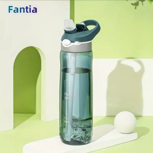 750ml 스포츠 물병 - 휴대용 빨대로 수분 공급, 캠핑, 하이킹에 적합 BPA 프리 및 안전