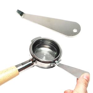 커피 파우더 컵 분해 스테인레스 스틸 내구성 커피 Portafilter 리무버 도구 에스프레소 머신 액세서리