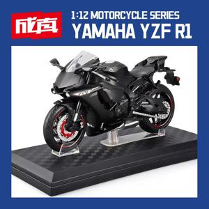 1:12 스케일 오토바이 모델 다이 캐스팅 금속 플라스틱 부품 오토바이 2020 YAMAHA YZF-R6