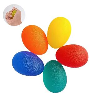 실리콘 핸드 그립 볼 에그 짐 피트니스 핑거 헤비 익서사이저 근력 회복 그립퍼 트레이너 스트레스 릴리버 스퀴저