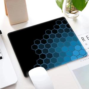 작은 잠금 가장자리 키보드 테이블 매트 PC 마우스 패드 Gabinete Mausepad 컴퓨터 테이블 매트 기하학 예술 게임 사무용품