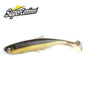 Supercontinent leanness ShadTeez T-tail 5cm/7.5cm/12cm 파이크 잰더 프레데터 낚시 3d 눈 소프트 루어 낚시 미끼