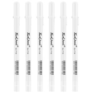 5 PCS 흰색 만화 마커 펜 세트 0.8mm 영구 잉크 스크랩북 타이어 펜 방수 학교 용품 편지지 아트 브러쉬 펜