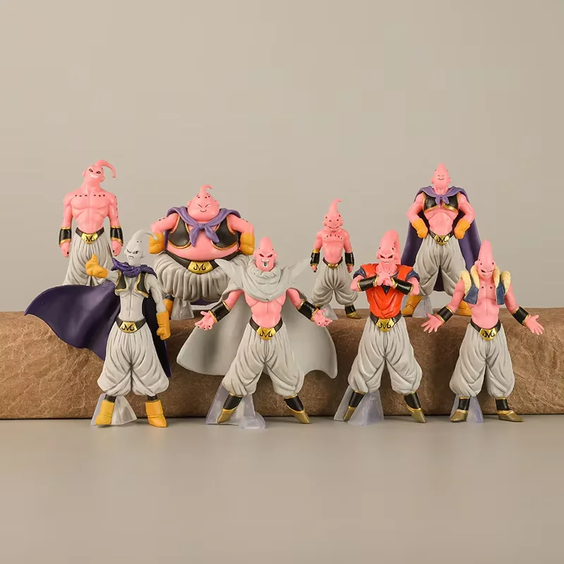 8 개/대 드래곤 볼 Z Majin Buu 그림 장난감 DBZ 슈퍼 사이어인 액션 입상 애니메이션 컬렉션 PVC 모델 인형 생일 선물 아이