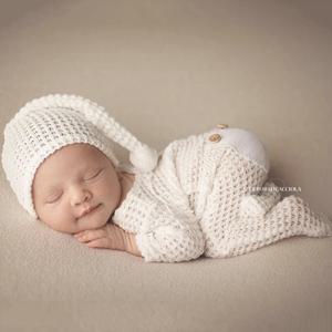 신생아 사진 의류 onesie 잠옷 스튜디오 사진 옷 크롤링 옷 니트 어린이 투피스 양복