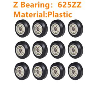 10CS CNC POM 휠 Pom 풀리 휠, 625ZZ 아이들러 풀리 기어 Ender 3 CR10 프로파일 용 패시브 라운드 휠 휠