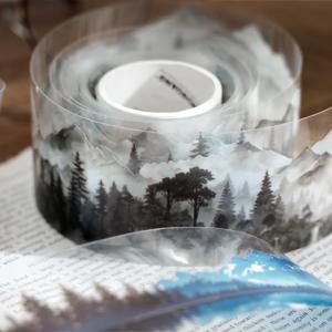 Mr. Paper 6 스타일 1 롤/팩 DIY 핸드북 안경 머그잔 달력 장식을위한 자연 치유 시리즈 PET 테이프