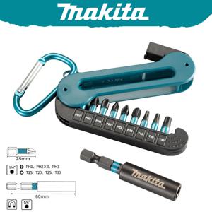 Makita E-15849 스크루드라이버 비트 세트 10Pcs 육각 전기 스크루드라이버 비트 마그네틱 슬리브 PH1 PH2 PH3 T15 T20 T25 T30