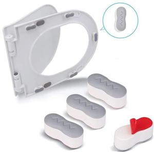 4PCS 범용 변기 보호 패드 - 비데, 노인 및 임신을 위한 미끄럼 방지 강력한 접착 쿠션 욕실 안전 Ac