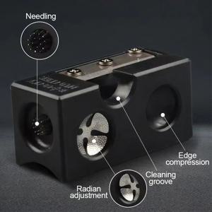 당구 큐 가죽 헤드 수리 도구, 다기능 가죽 청소 연마 니들링 도구, 모양 8-in-1 당구 장비