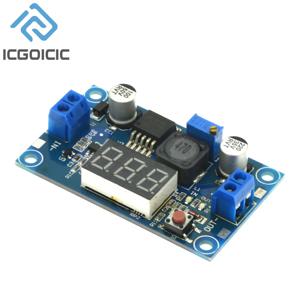 LM2596 DC DC 스텝 다운 컨버터 전압 레귤레이터 LED 디스플레이 전압계 4.0~40 ~ 1.3-37V 벅 어댑터 가변 전원 공급 장치