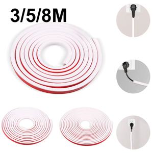 벽걸이 형 Tv 케이블 커버 용 3/5/8M 와이어 Hider 키트 레이스 웨이 케이블 관리 코드 주최자 숨기기 코드 관리 주최자