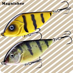Magnisher 소형 슬라이더 저크베이트 7cm 14.5g 느린 싱킹 래틀 루어 낚시 저크 하드 미끼 파이크 루어 워블러 저크베이트 머스키