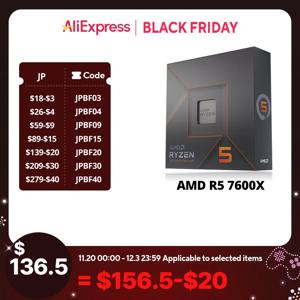 AMD RYZEN 5 7600X CPU 게이밍 프로세서, AMD R5 7600X, 6 코어 12 스레드, 5nm 38M 소켓, AM5, 선풍기 PC 게이머 캐시 없음, 신제품
