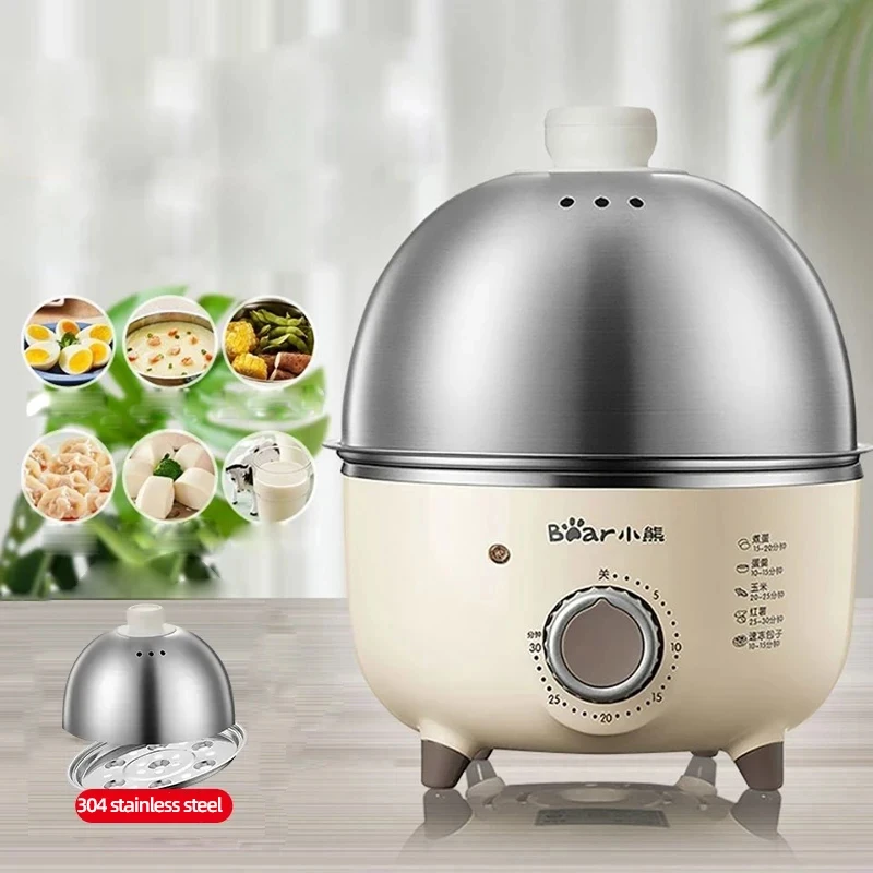 360W 전기 계란 보일러 아침 식사 기계 Multicooker 기선 자동 계란 밥솥 홈 계란 커스터드 김이 나는 밥솥 타이머