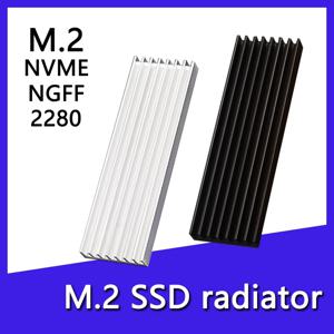 M.2 NVME NGFF 2280 솔리드 스테이트 하드 디스크 라디에이터 알루미늄 M.2 SSD 방열판 M.2 SSD 쿨러(PS5 데스크탑 PC용 열 패드 포함)