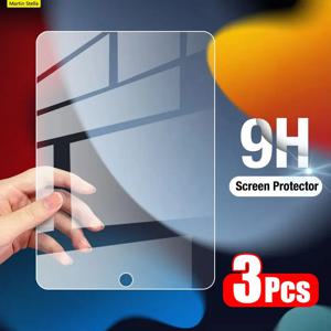 9H 3pcs 강화 유리 화면 보호기 iPad Pro 11 10th 9th Generation 8th 7 6 5 4 3 2 iPad Air 5 4 Mini 6 Pro 10.5 9.7