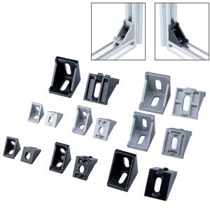 20/10/5개 코너 피팅 앵글 알루미늄 커넥터 브래킷 패스너 2020 3030 4040 4545 알루미늄 프로파일용
