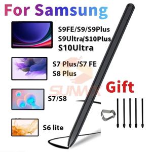 삼성 갤럭시 태블릿 S8 S7 FE S6 Lite S7 + S8 + S9 S9FE S10plus S10U 태블릿 펜 스타일러스 터치 펜용 S 펜 블루투스 없음