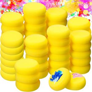 10/20 개/갑 둥근 모양 세라믹 스폰지 던지기 물 흡수 거품 도자기 조각 점토 거품 청소 점토 그림 도구