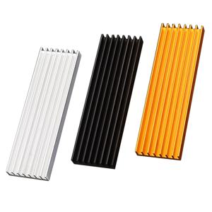 알루미늄 M.2 SSD 방열판 M.2 NVME NGFF 2280 솔리드 스테이트 하드 디스크 라디에이터 M.2 SSD 쿨러(PS5 데스크탑 PC용 열 패드 포함)