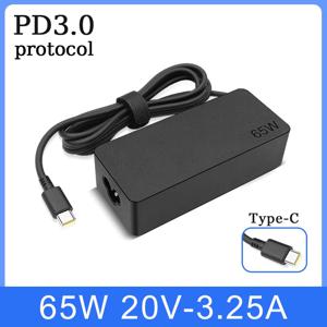 Lenovo ThinkPad Hp Chromebook Yoga Dell ASUS Type C 고속 전원 공급 장치 용 65W 20V 3.25A USB C 노트북 충전기 어댑터