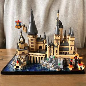 새로운 Wizardry Castle 마이크로 빌딩 블록 세트 해리 포터 고딕 건축 DIY 모델 키트 어린이 및 성인 선물 2700+pcs