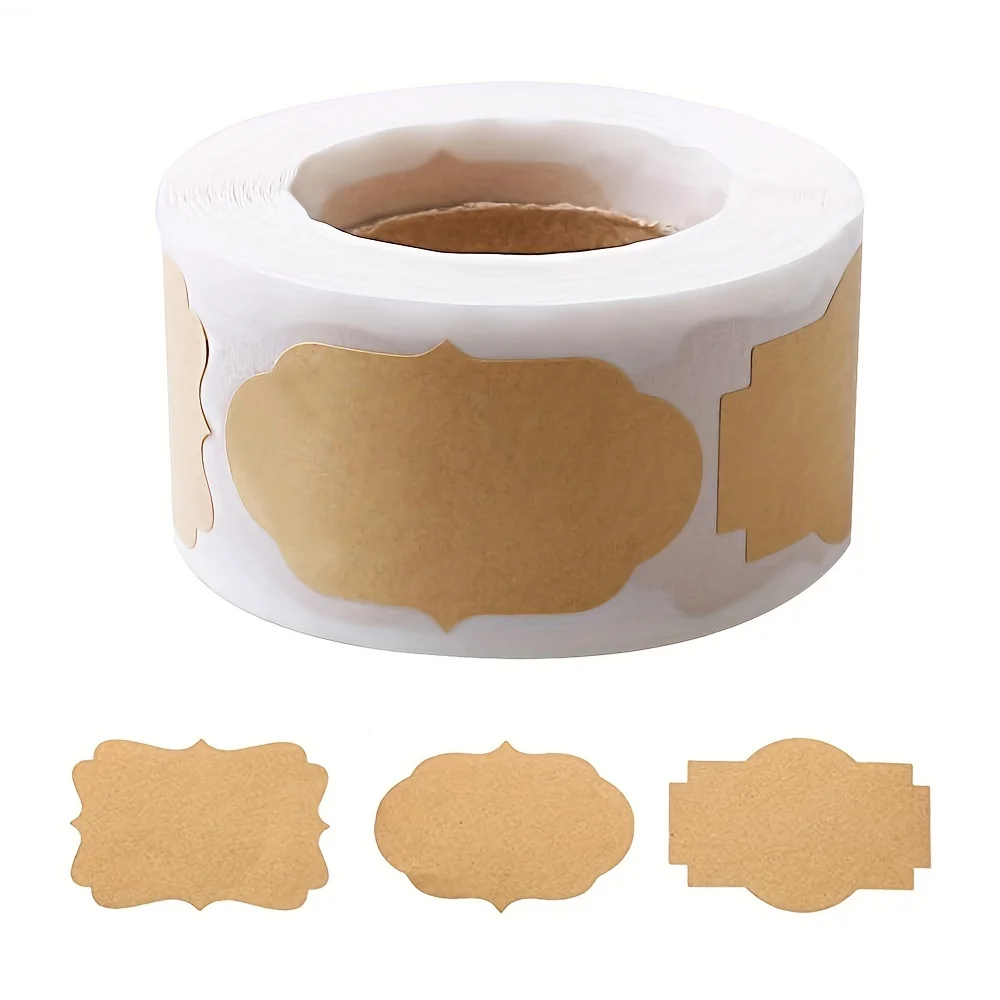 500개 압연 선물 라벨, 화장품, 음식, 공예 및 크리스마스 장식용 자체 접착 종이 스티커