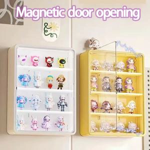 벽걸이형 액션 피규어 보관함 자석 흡착 디스플레이 랙 블라인드 박스 장난감 먼지 방지 인형 보관함