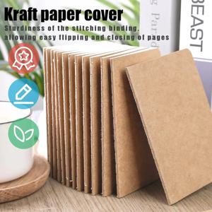 24PCS 크래프트 노트북, 3.5x5in 포켓 노트북 빈 종이 학교 사무실 홈 여행 선물을위한 작은 포켓 저널 메모장