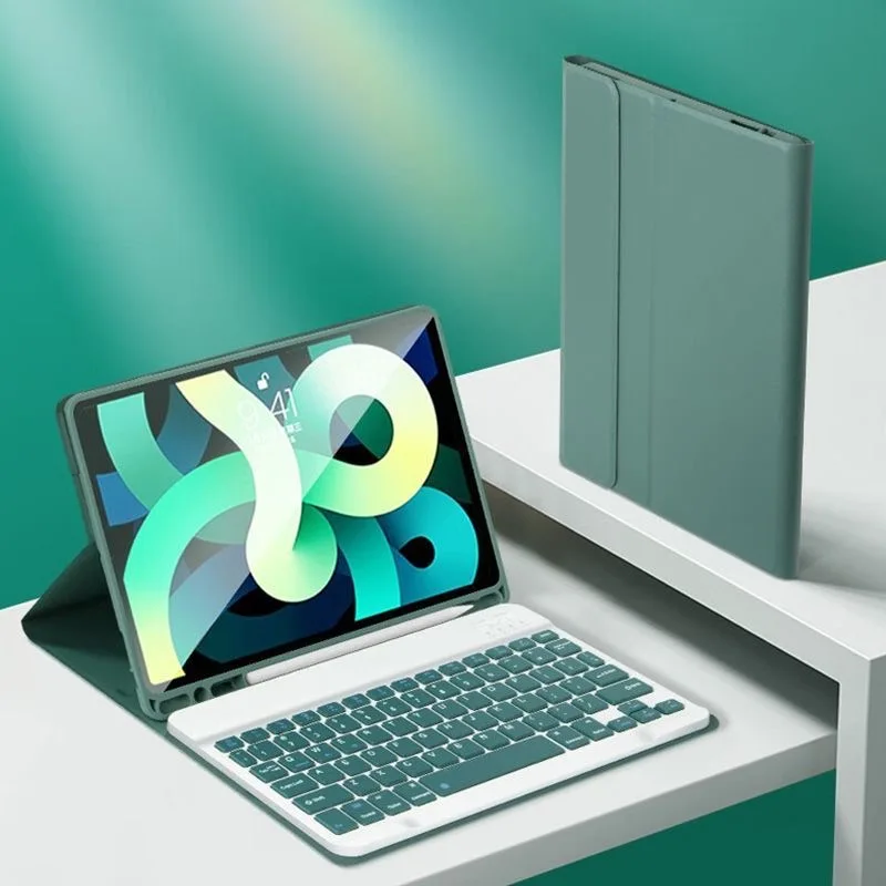 아이패드 A16 11세대 2025 11인치 케이스 키보드 포함, 탈착식 무선 키보드+태블릿 커버 아이패드 10세대 10.9 펀다