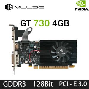 MLLSE GT730 4GB, GT740 4GB 그래픽 카드, GDDR3 128비트, DVI VGA PCI-E 3.0, 지포스 GPU, GT 730 게이밍 비디오 카드, 비디오 카드