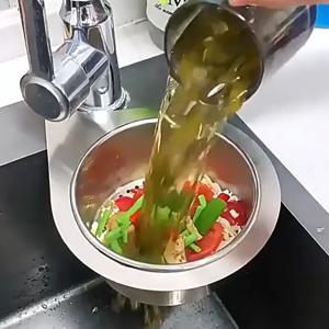 스테인레스 스틸 주방 백조 싱크 스트레이너 바구니 교수형 폐기물 배수 필터 바구니 과일 야채 드레이너 스폰지 랙 보관