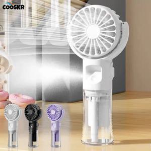 미니 휴대용 가습기 팬 휴대용 안개 팬 USB 충전식 배터리 가습기와 빠른 충전 물 스프레이 핸드 팬