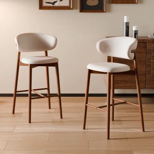 현대적인 디자이너에서 영감을 받은 바 의자, 발판이 있는 세기 중반 카운터 높이 의자 가정용 주방 카페용 가구 식사 의자