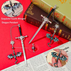 1/3PCS 네 번째 날개 드래곤 검 책갈피 판타지 고딕 책갈피 네 번째 날개 매니아 독서 액세서리