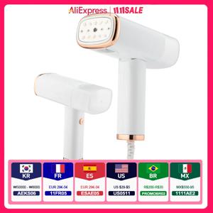 휴대용 핸드 헬드 스팀 다리미 1000W 접이식 미니 의류 교수형 기선 의류 다림질 가정용 여행을위한 습식 건식 다림질 기계