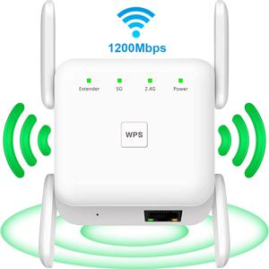 AC1200 무선 WiFi 리피터 부스터 2.4G/5GHz Wi-Fi 신호 증폭기 확장기 라우터 네트워크 Wlan WiFi Repetidor