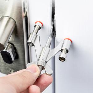 휴대용 호텔 도어락 혼자 생활 자기방어 도어 스톱 여행용 도난방지 도어 스토퍼 어린이 보호 도어락 안전 홈 래치