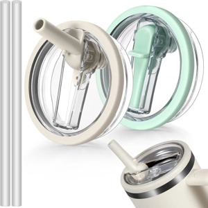 스탠리 컵 누출 방지 유출 방지 커버 용 40 온스 플립 밀짚 뚜껑 스탠리 컵 액세서리 밀짚 커버 용 텀블러 뚜껑 교체