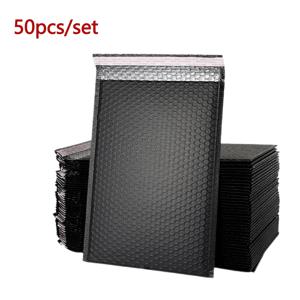 50pcs 버블 봉투 메일러에 대 한 검은 진주 봉투 가방 자기 가방 선물 포장에 대 한 사무실 포장 패딩 봉투
