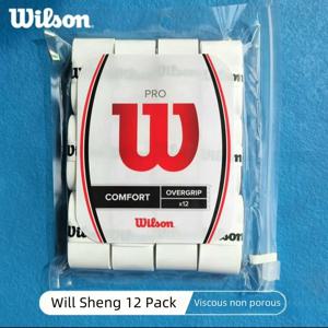 윌슨 테니스 오버그립 핸드 글루 파델 라켓 테니스 그립 미끄럼 방지 트레이닝 스웨트밴드 테니스 배드민턴 액세서리 60개/묶음
