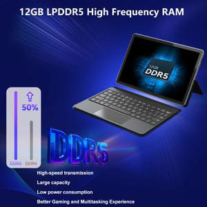 BNCF 11인치 인셀 FHD IPS 스크린 2-in-1 태블릿 윈도우11 노트북 인텔 알더레이크 N150 CPU Wi-Fi 6+BT 5.0 12GB LPDDR5+256GB NVMe SSD