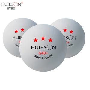 Huieson 3 스타 탁구 훈련 공 G40 + 탁구 클럽 훈련을위한 흰색 오렌지 ABS 탁구 공